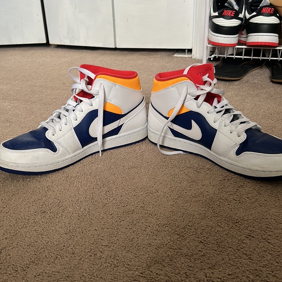 Jordan 1 mid white deep royal - Picture 7 of 7